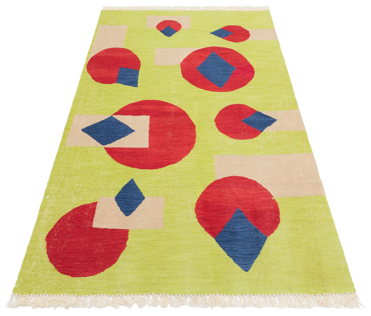 "ÖPÜŞEN KUŞLAR", Aslı Özbek, El dokuması kilim