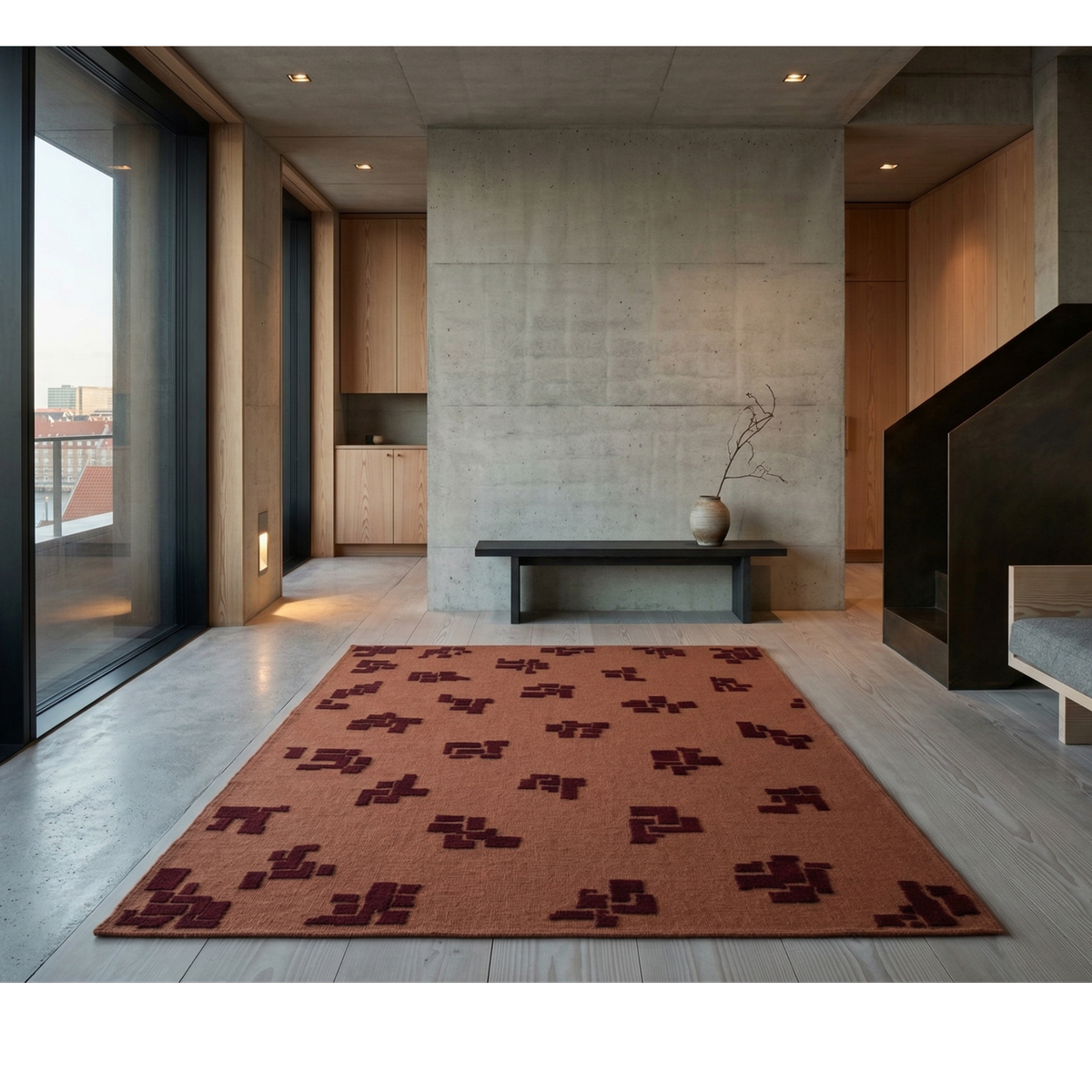 "BU ARALAR", Bilge Kalfa, El dokuması kilim