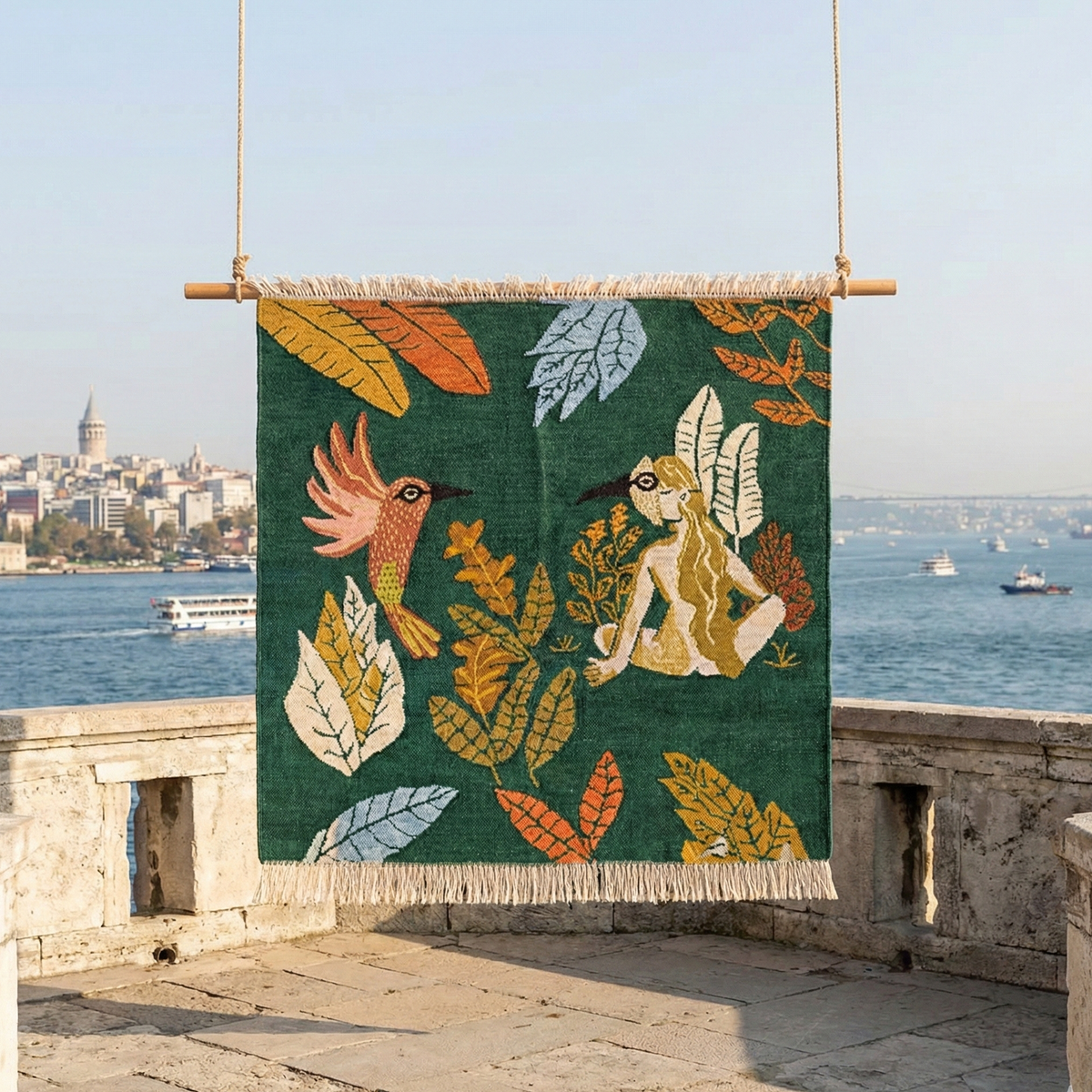 "RUH HAYVANI", Joanna Winograd, El dokuması kilim